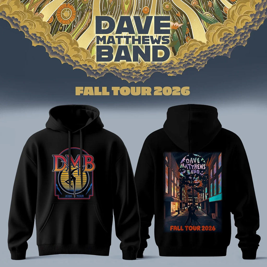 Dave Matthews Band Fall Tour 2026 Hoodie Black Dave Matthews Merch Gift Ideas For Music Lovers - Merchluma