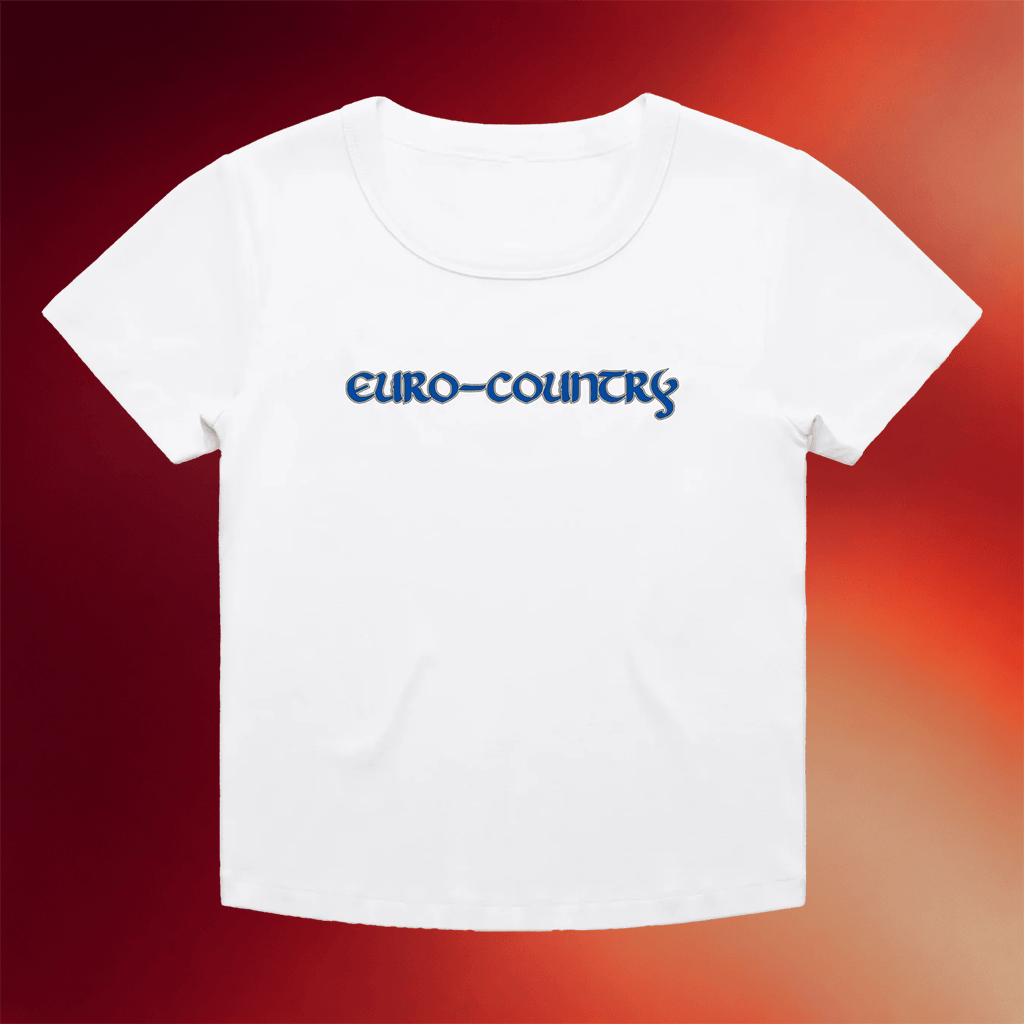 CMAT Merch 2026 Euro Country Baby Tee White Music Lover Gifts For Her - Merchluma