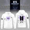 BTS World Tour 2026 Hoodie White BTS Merch Kpop Fan Gear Gifts For Girlfriend - Merchluma
