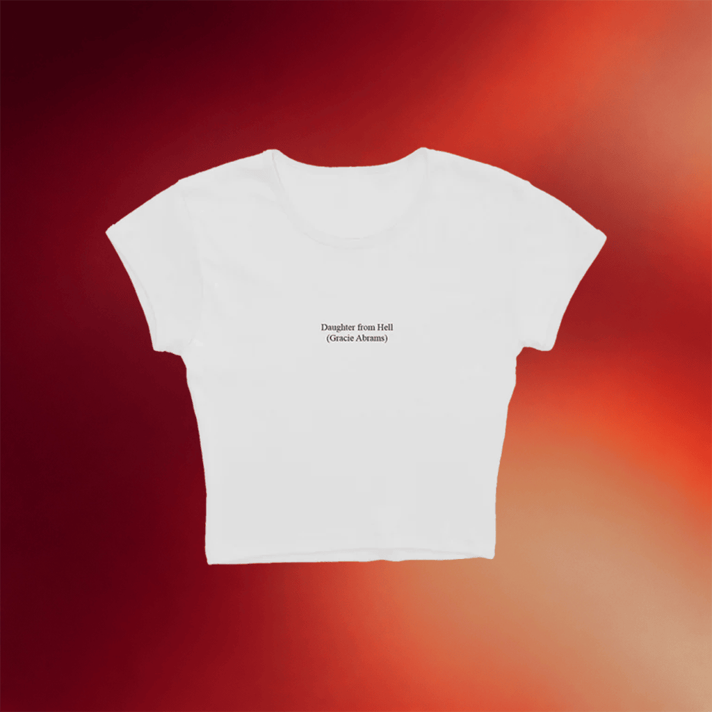 Gracie Abrams Merch 2026 Daughter From Hell Text Baby Tee Music Lover Gifts For Her - Merchluma