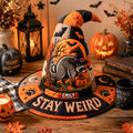 Personalized Funny Raccoon Quilted Witch Hat Weird Halloween Quilted Hat Spooky Decor Gifts - Merchluma