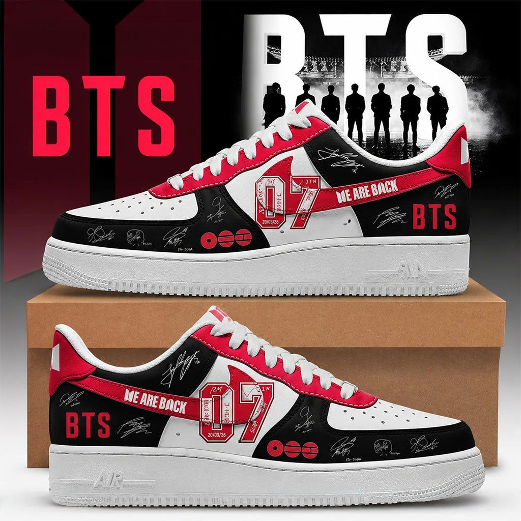 BTS x Arirang World Tour 2026 Sneakers Arirang Tour Merch We Are Back Shoes Gifts For BTS Fans - Merchluma