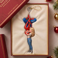 Personalized Spider Hero Couple Sweet Kisses Acrylic Ornament Cute Christmas Tree Decor - Merchluma