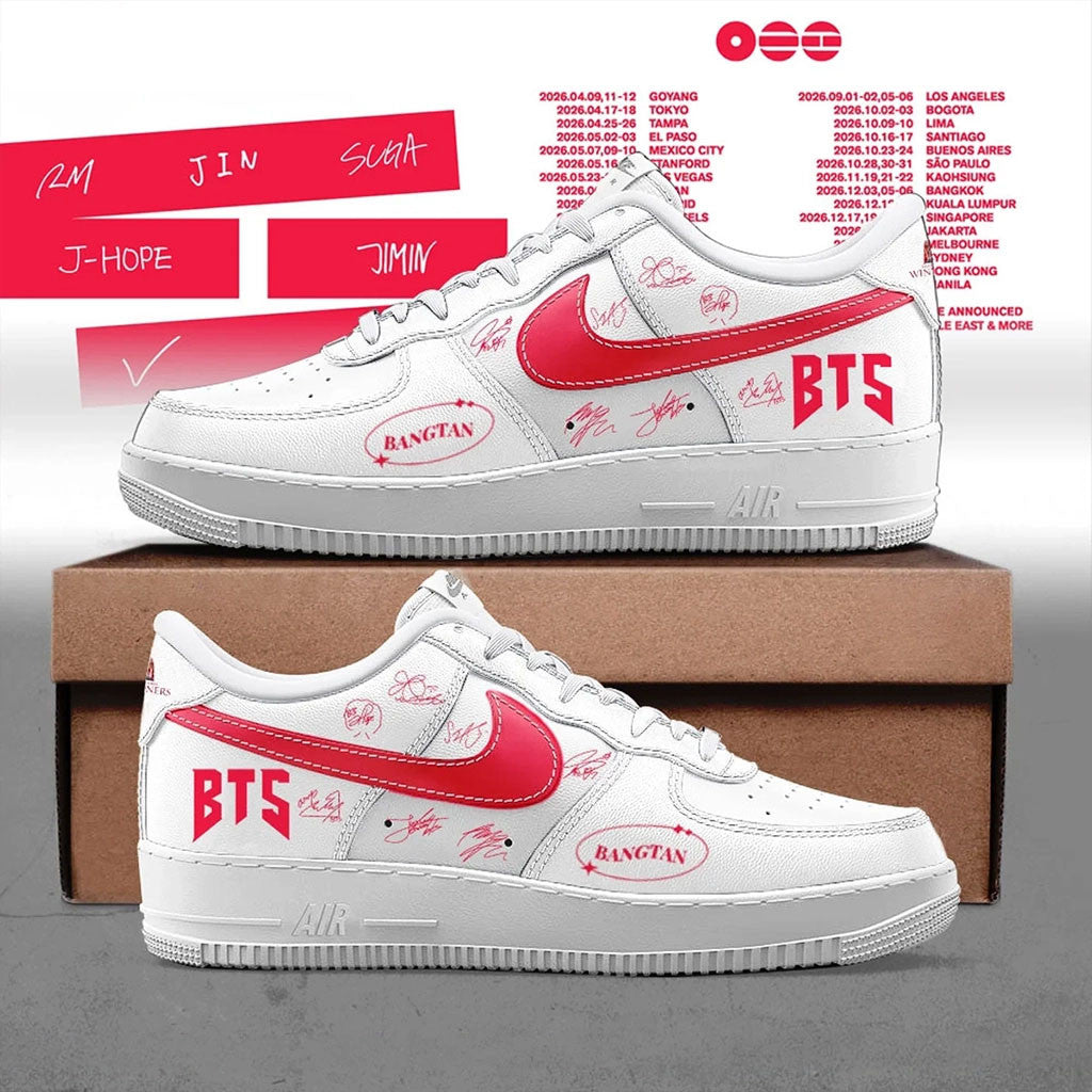 BTS World Tour 2026 Sneakers Bangtan BTS Merch Kpop Lovers Gifts For Friends - Merchluma