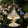 Personalized Magic Castle Christmas Ornament Cartoon Characters Balloon Family Tree Decoration - Merchluma