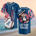 Custom Los Angeles Angels Rally Monkey Mascot Let's Go Halos Baseball Jersey Angels Merch Fans Gifts - Merchluma