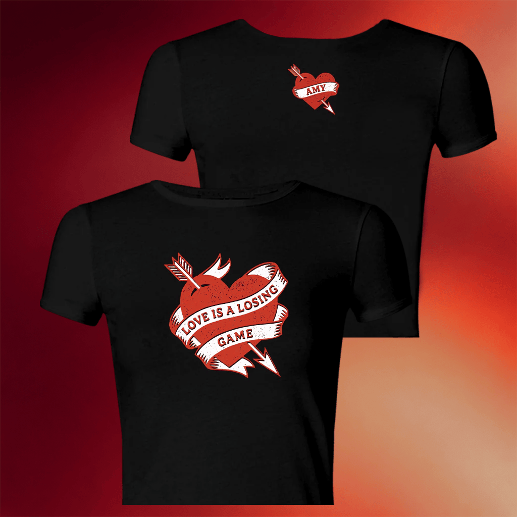 Amy Winehouse Merch 2026 Love Is A Losing Game Baby Tee Best Gifts For Music Lovers - Merchluma