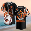 Baltimore Orioles Bird Mascot Flames Be The Noise Baseball Jersey Baltimore Orioles Merch - Merchluma