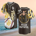 Custom San Diego Padres Swinging Friar Mascot Friar Faithful Baseball Jersey Padres Merch - Merchluma