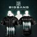 BigBang 20th Anniversary World Tour Baseball Jersey Big Bang Merchandise Kpop Gear Gift Ideas - Merchluma