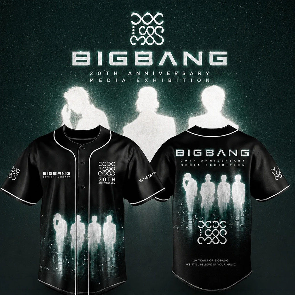 BigBang 20th Anniversary World Tour Baseball Jersey Big Bang Merchandise Kpop Gear Gift Ideas - Merchluma