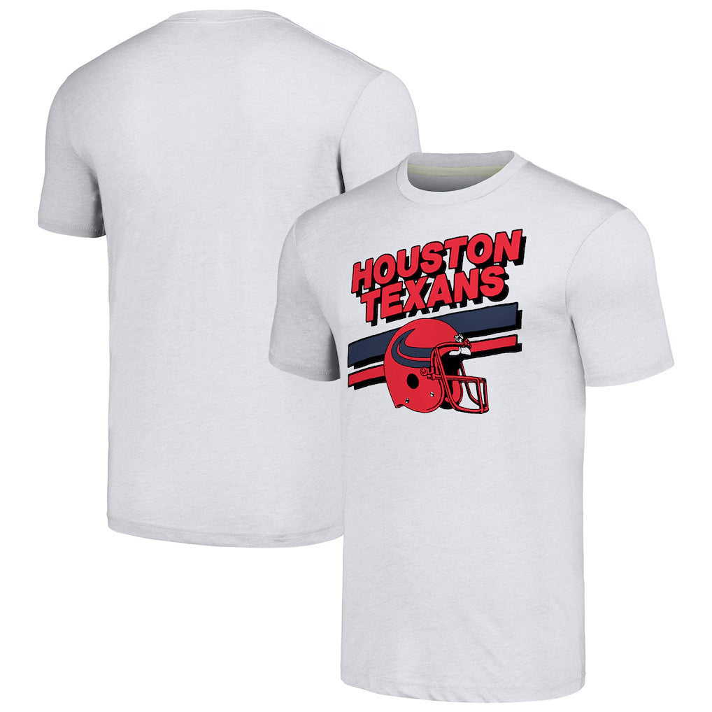Houston Texans Merch 2026 Houston Texans Striped T-Shirt Unique Football Gifts For Him - Merchluma