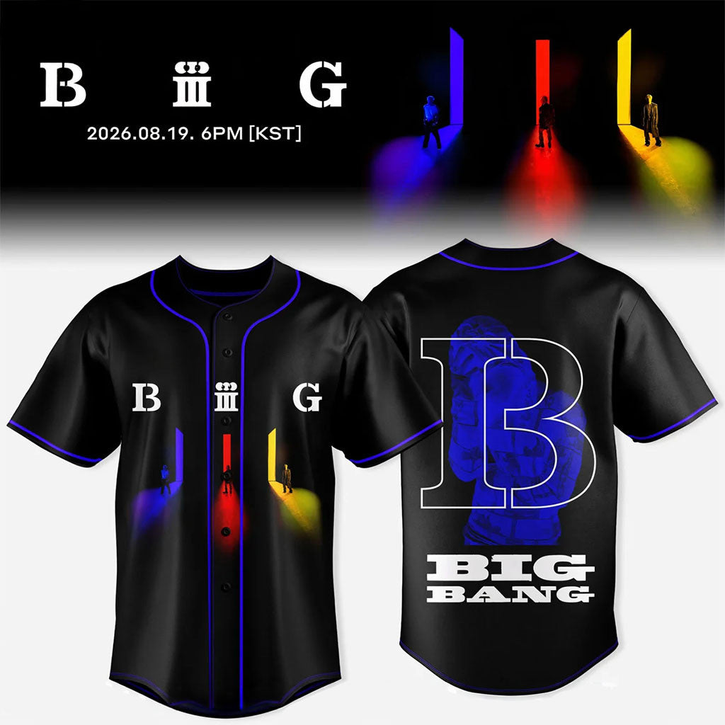 BigBang Cosmos Merch 2026 BigBang 20th Anniversary World Tour Baseball Jersey Kpop Gear - Merchluma