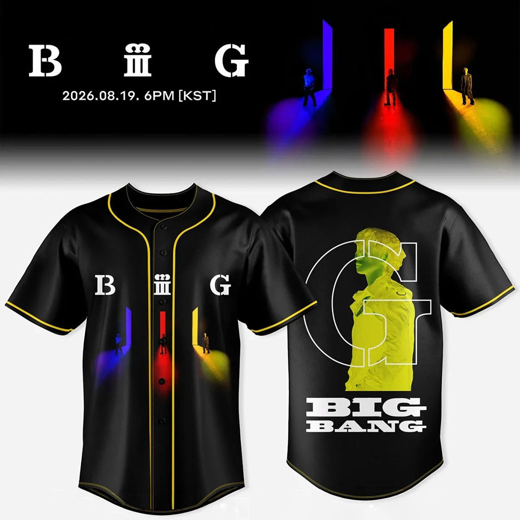 BigBang Merch 2026 BigBang 20th Anniversary World Tour Baseball Jersey Kpop Gear Gift For VIP - Merchluma