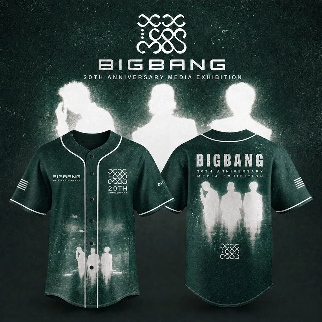 BigBang 20th Anniversary World Tour 26 27 Baseball Jersey Bigbang Merch Kpop Fan Gifts Ideas - Merchluma