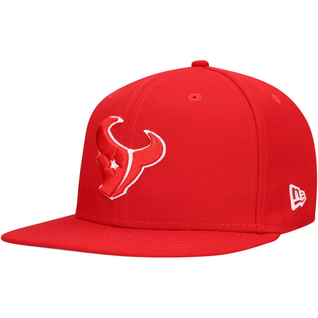 Houston Texans Merch 2026 Houston Texans Red Main Patch Snapback Hat Embroidered Fan Gifts - Merchluma
