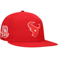 Houston Texans Merch 2026 Houston Texans Red Main Patch Snapback Hat Embroidered Fan Gifts - Merchluma