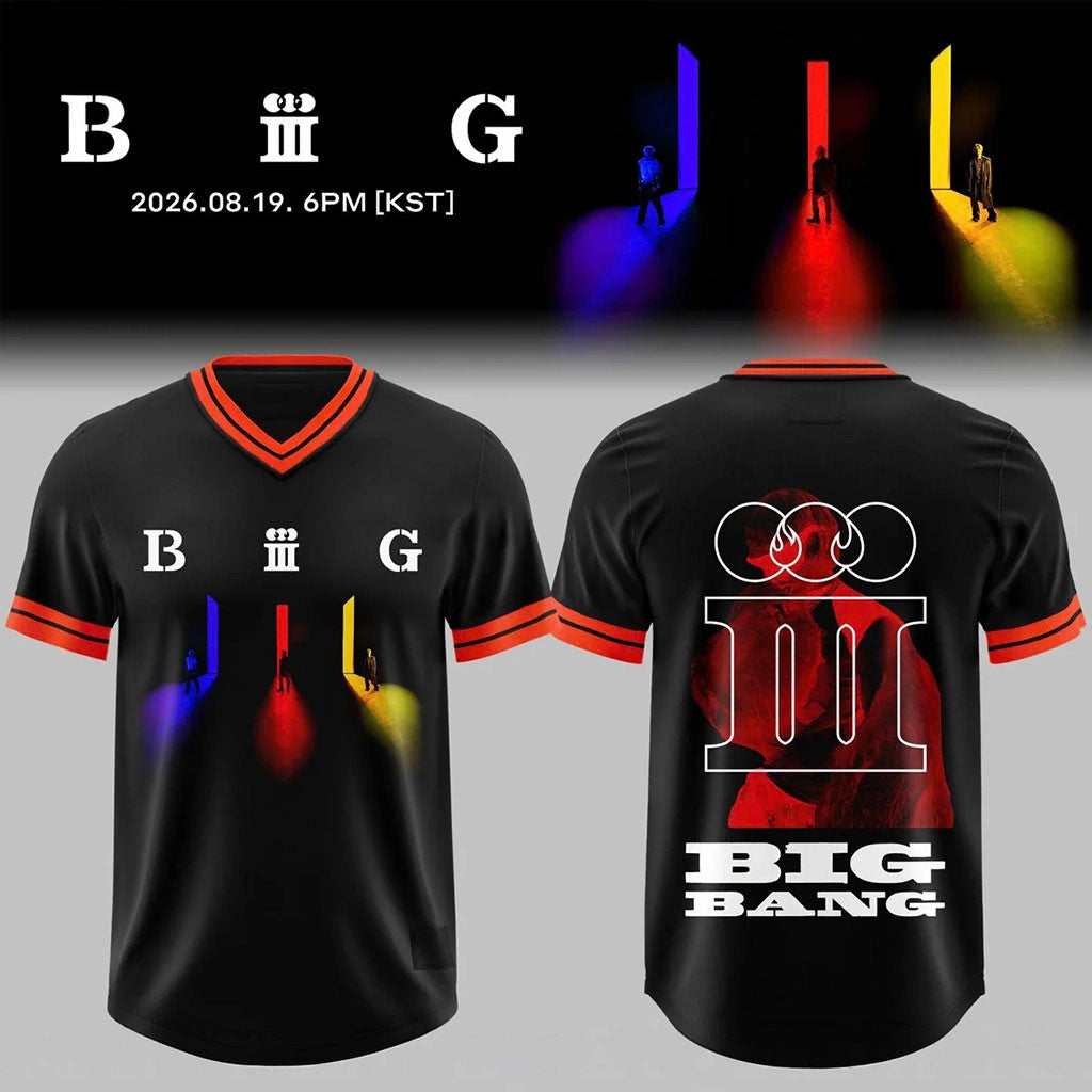 BigBang Merch 2026 BigBang 20th Anniversary World Tour 26 27 Jersey Shirt Kpop Fan Gear - Merchluma