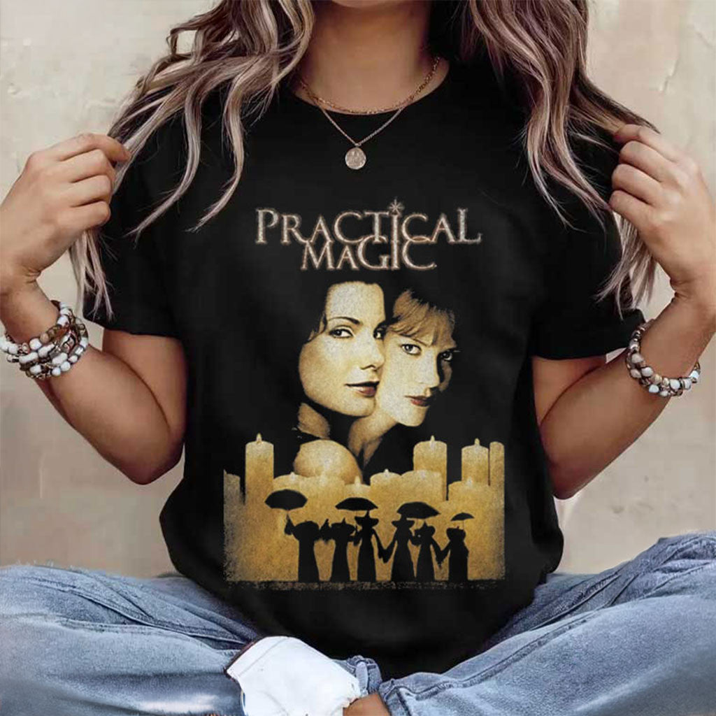Owens Sisters Practical Magic Midnight Margaritas Halloween T-Shirt Practical Magic Merch - Merchluma