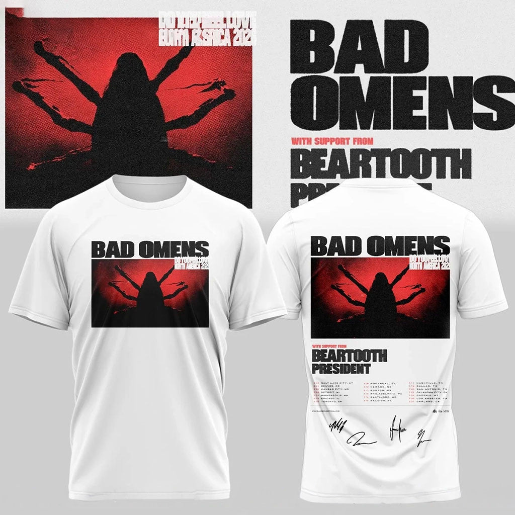 Bad Omens Merch 2026 Bad Omens Do You Feel Love T-Shirt Tour Dates Shirt Gifts For Band Fans - Merchluma