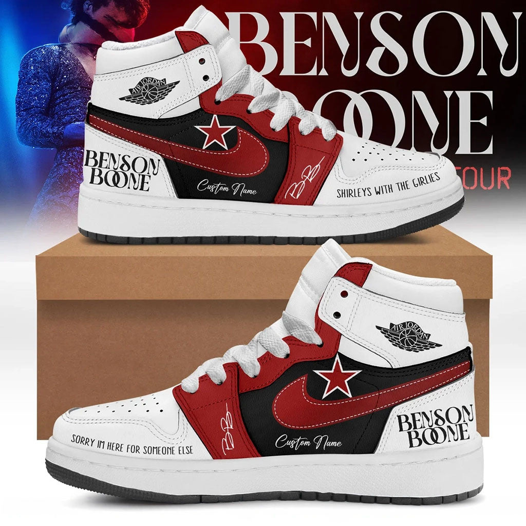 Custom Benson Boone Merch American Heart Tour 2026 Sneakers Cool Gift For Music Lovers - Merchluma