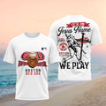 Boston Red Sox It's In Jesus Name We Play Shirt Red Sox Merch Gifts For Baseball Lovers - Merchluma