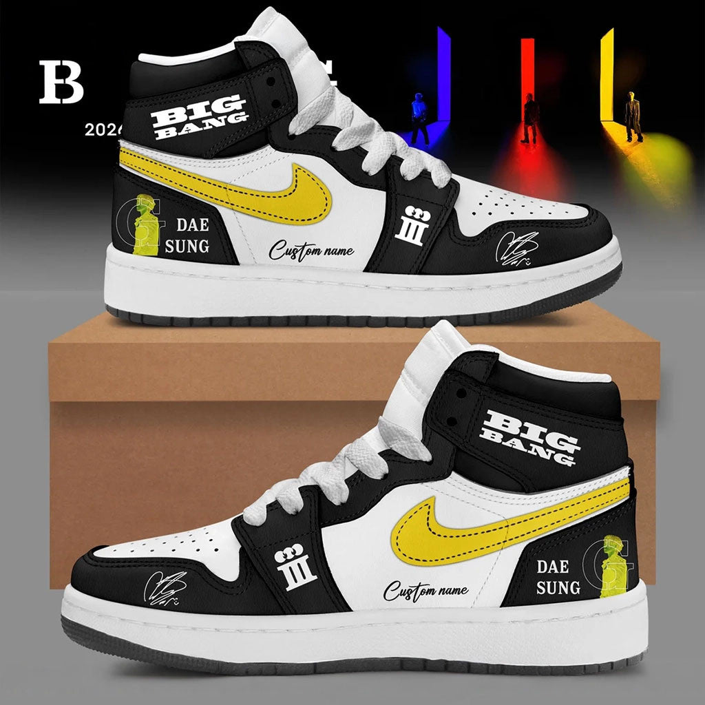 Custom BigBang 20th Anniversary World Tour 26 27 Shoes Daesung Sneakers Big Bang Merch Gifts - Merchluma