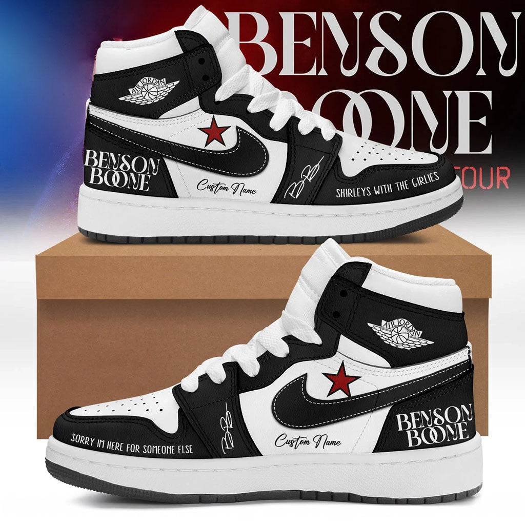 Personalized Benson Boone American Heart Tour 2026 Sneakers Benson Boone Merch Gifts For Fans - Merchluma
