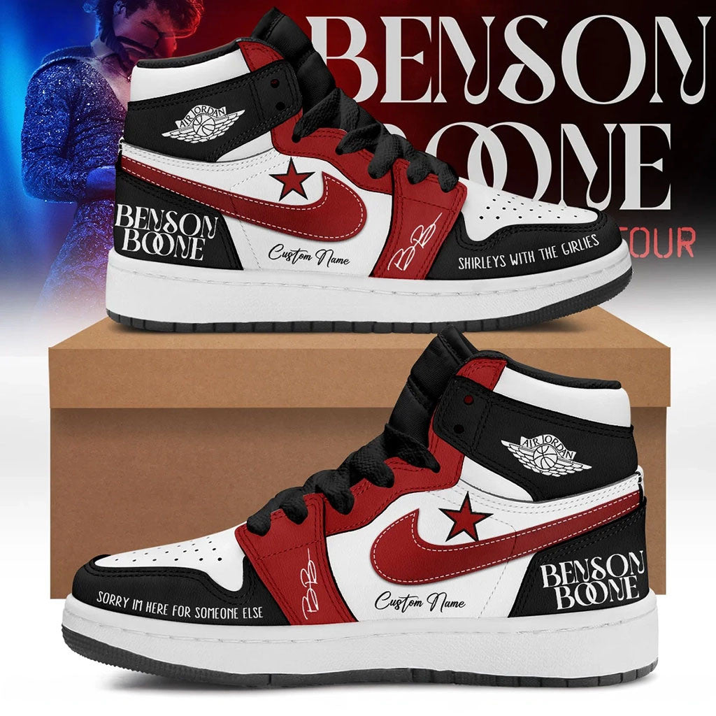 Personalized Benson Boone Merch American Heart Tour 2026 Sneakers Best Gift For Music Lovers - Merchluma