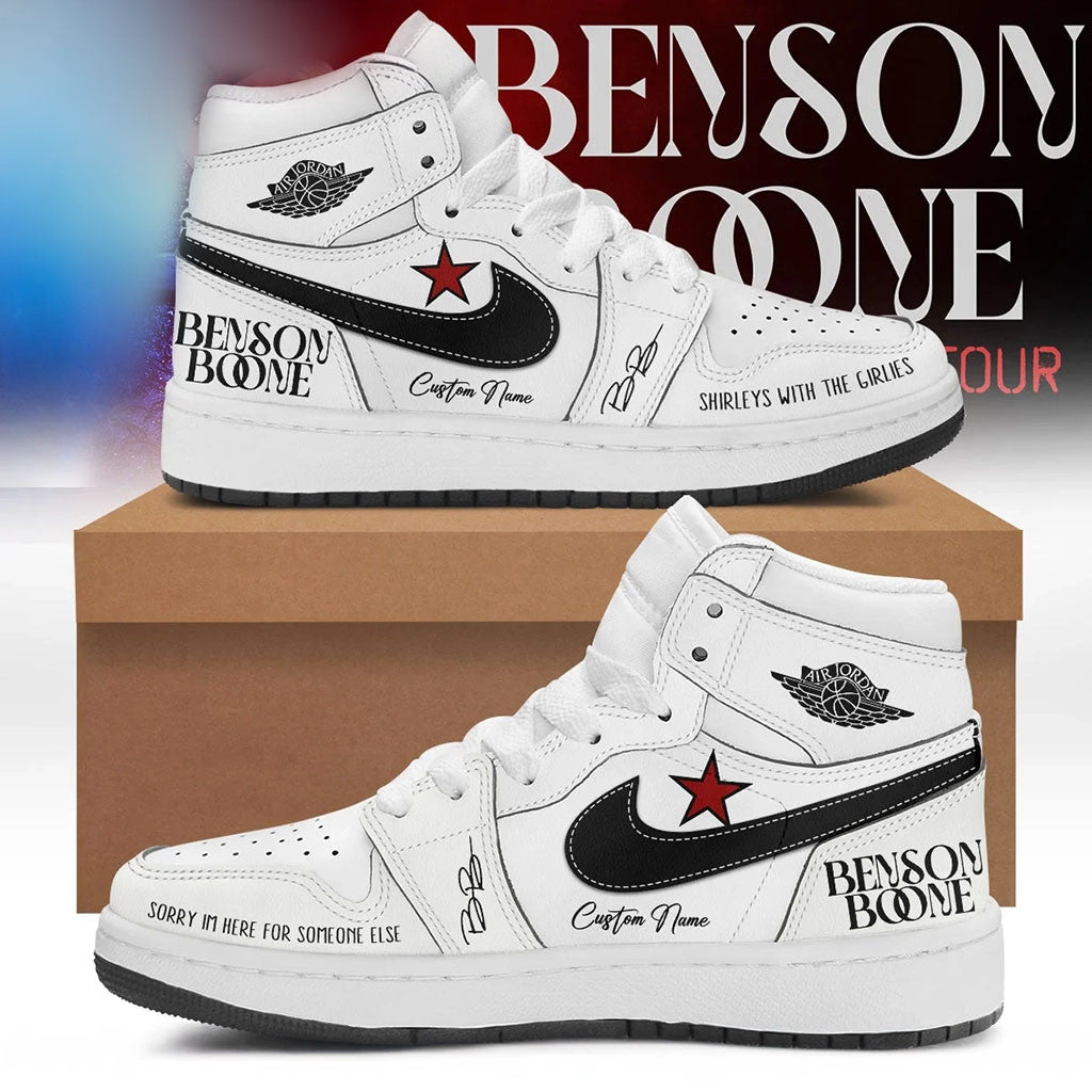 Personalized Benson Boone Merch American Heart Tour 2026 Sneakers Gift Ideas For Music Lovers - Merchluma