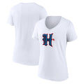 Houston Texans Merch 2026 Houston Texans Secondary Logo V-Neck Shirt Game Day Gift For Women - Merchluma