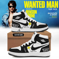 Personalized Benson Boone Wanted Man Sneakers Benson Boone Merch 2026 Music Concert Fan Gear - Merchluma
