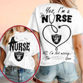 Las Vegas Raiders Yes I'm A Nurse Halloween Shirt Raiders Merch Football Fan Gift Ideas - Merchluma