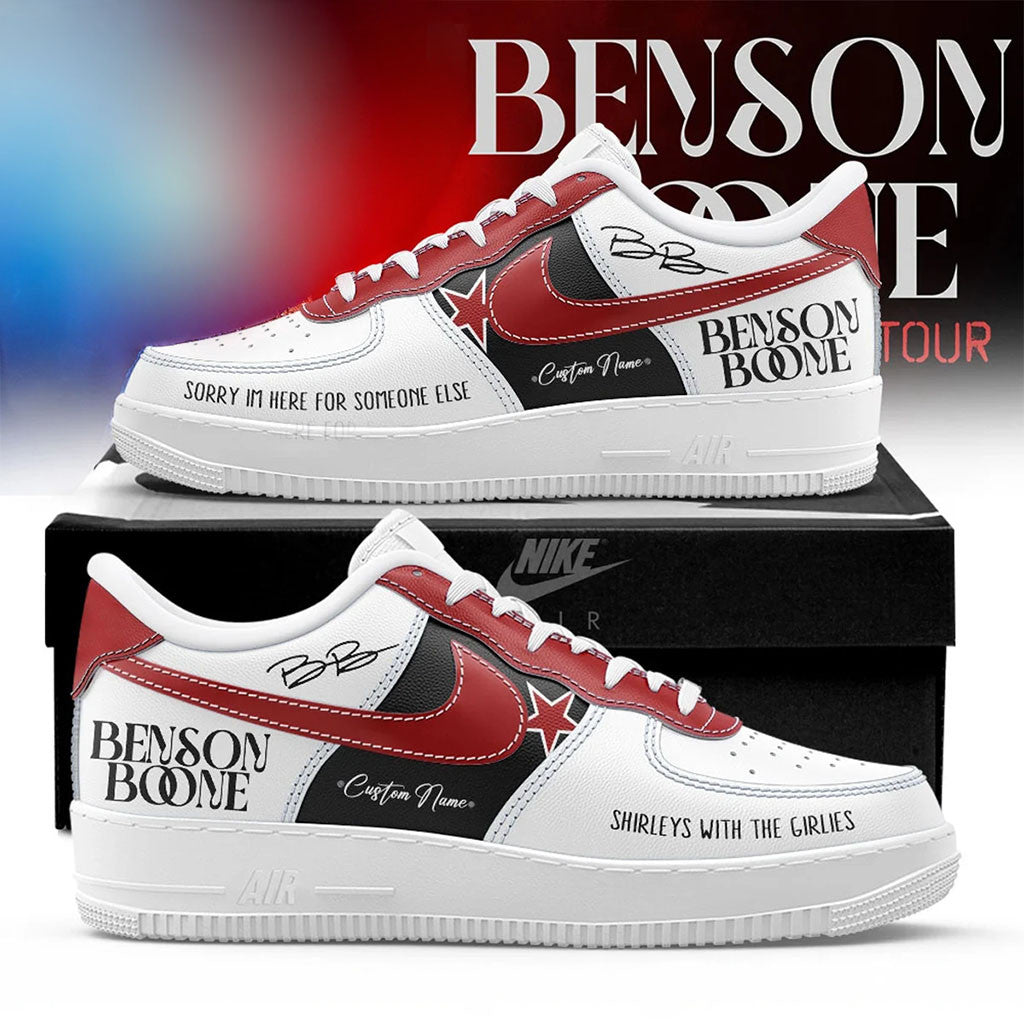 Personalized Benson Boone American Heart Tour 2026 Sneakers Benson Boone Merch Music Fan Gifts - Merchluma