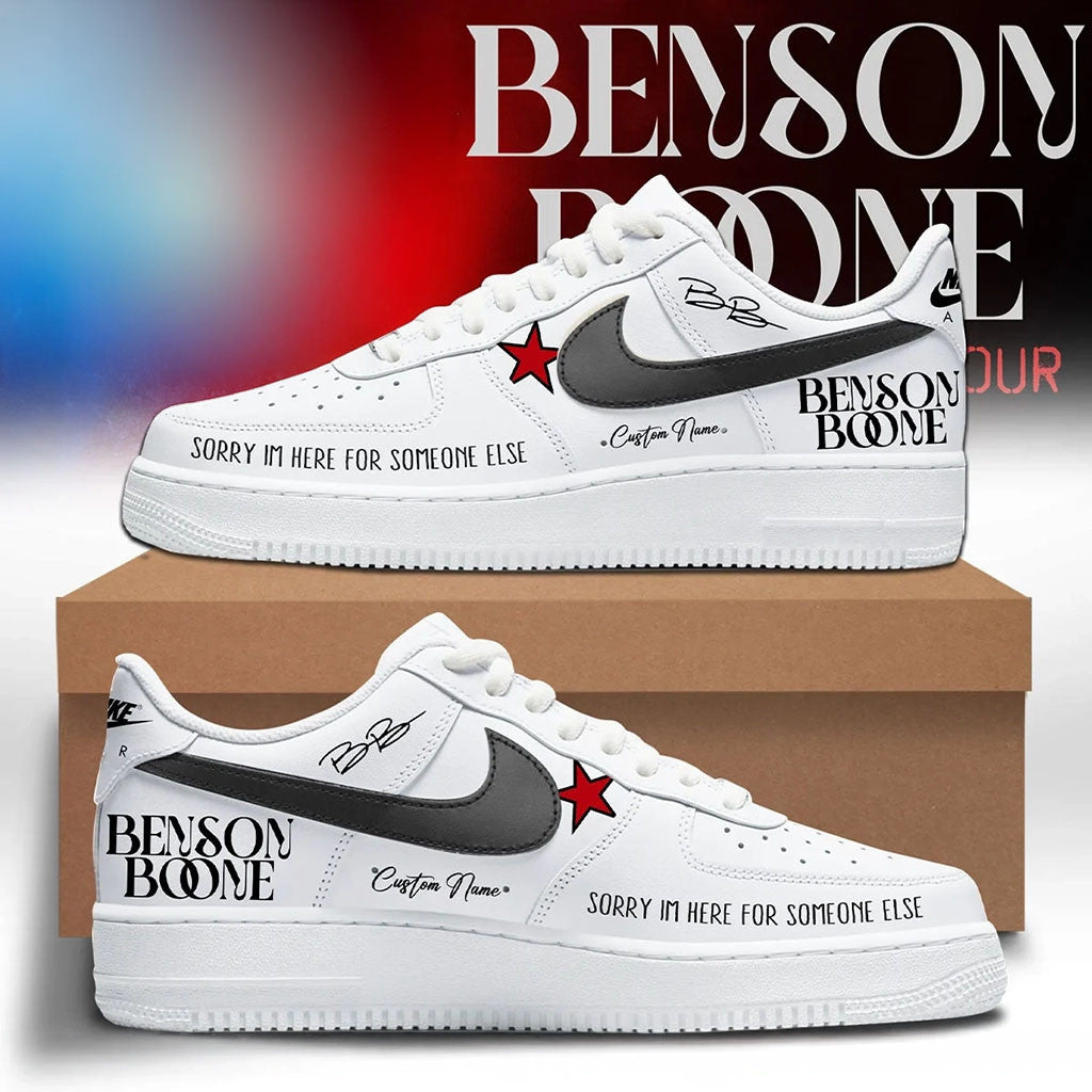 Personalized Benson Boone Merch American Heart Tour 2026 Sneakers Gift For Music Lovers - Merchluma