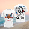 Miami Marlins It's In Jesus Name We Play Shirt Marlins Merch Baseball Lover Gift Ideas - Merchluma