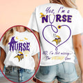 Minnesota Vikings Yes I'm A Nurse Halloween Shirt Vikings Merch Best Gift For Football Lovers - Merchluma