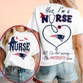 New England Patriots Yes I'm A Nurse Halloween Shirt Patriots Merch Best Gift For Football Lovers - Merchluma
