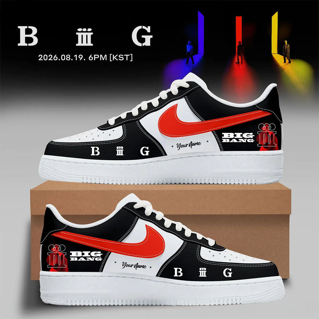 Personalized BigBang 20th Anniversary World Tour 26 27 Shoes Big Bang Merch Gift For Kpop Fans - Merchluma