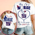 New York Giants Yes I'm A Nurse Halloween Shirt Giants Merch Halloween Gift For Nurses - Merchluma