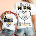 Pittsburgh Steelers Yes I'm A Nurse Halloween Shirt Steelers Merch Gifts For Nurses - Merchluma