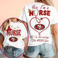 San Francisco 49ers Yes I'm A Nurse Halloween Shirt 49ers Merch Football Gear Gifts For Nurses - Merchluma