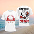 Snoopy x Toronto Raptors Basketball Forever T-Shirt Raptors Merch Basketball Enthusiast Gifts - Merchluma