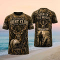 Cleveland Football Hunt Club Deer Hunter Camo Shirt Cleveland Browns Merch Game Day Gifts - Merchluma