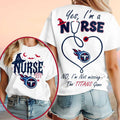 Tennessee Titans Yes I'm A Nurse Halloween Shirt Titans Merch Football Gear Halloween Gifts - Merchluma