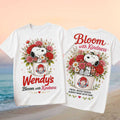 Wendy's Fast Food Snoopy Floral Blooming With Kindness Shirt Funny Snoopy T-Shirt Fan Gifts - Merchluma