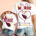 Arizona Cardinals Yes I'm A Nurse Halloween Witch Hat Shirt Cardinals Merch Football Fan Gear - Merchluma