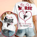 Atlanta Falcons Yes I'm A Nurse Halloween Witch Hat Shirt Falcons Merch Gifts For Football Fan - Merchluma