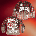Griz Merch 2026 GRiZ Rooted In Radiance Red Flannel Button Up Shirt Birthday Gift For Brother - Merchluma