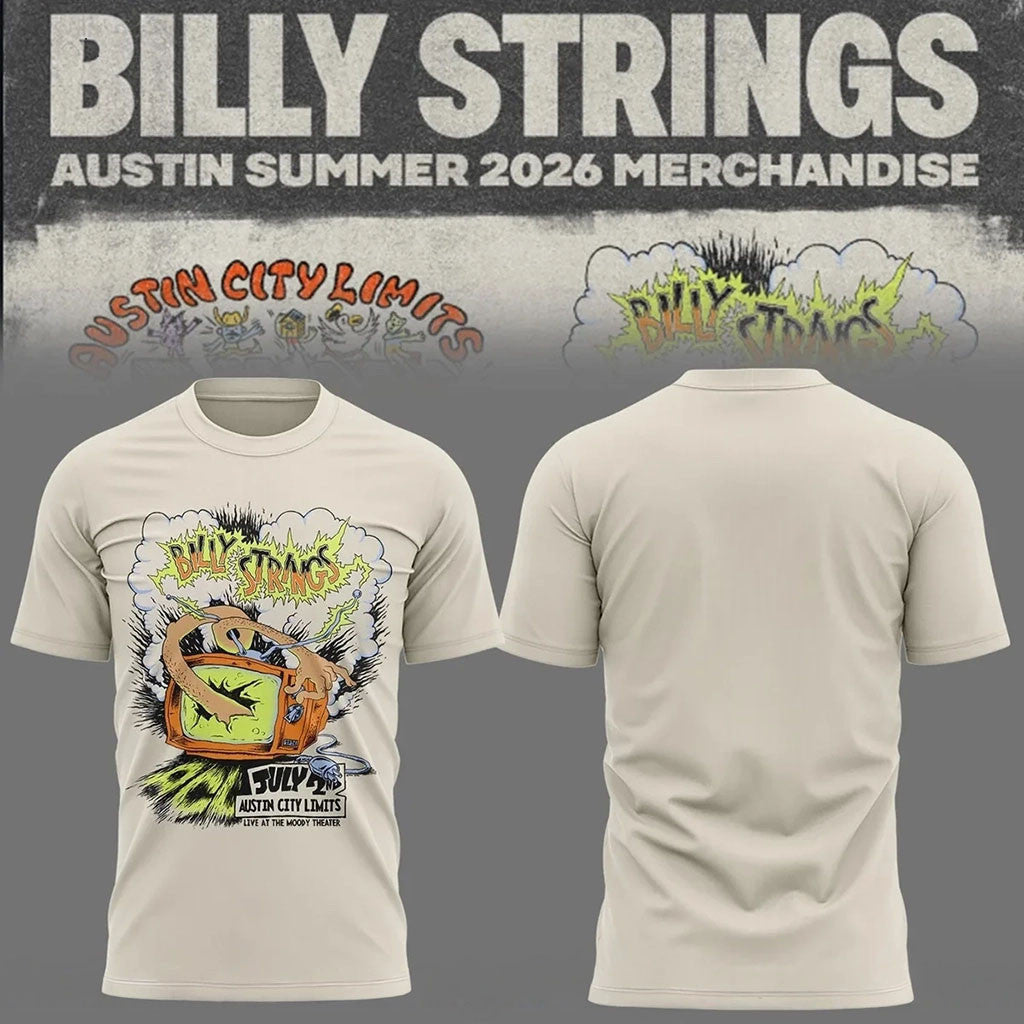 Billy Strings Austin Summer 2026 Merch Austin City TV T-Shirt Music Concert Outfit For Fans - Merchluma